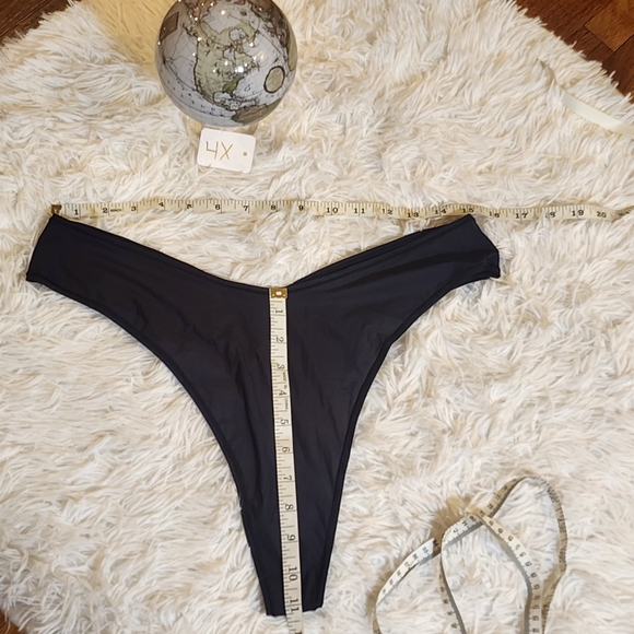 2pcs SKIMS JELLY SHEER DIPPED THONG/ ONYX/NWT - Picture 6 of 11